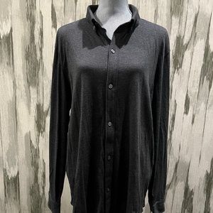 Men's Banana Republic long sleeve polo XL- LUXURY TOUCH
